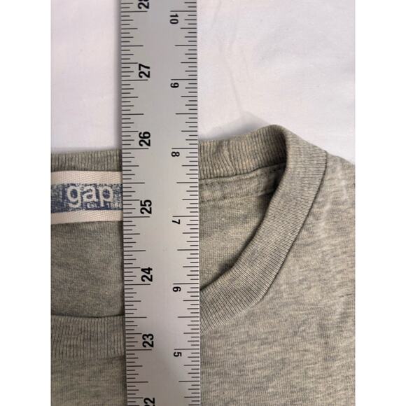 Men's Gap T-Shirt Size M Gray Short Sleeve Pocket Tee - Picture 5 of 9
